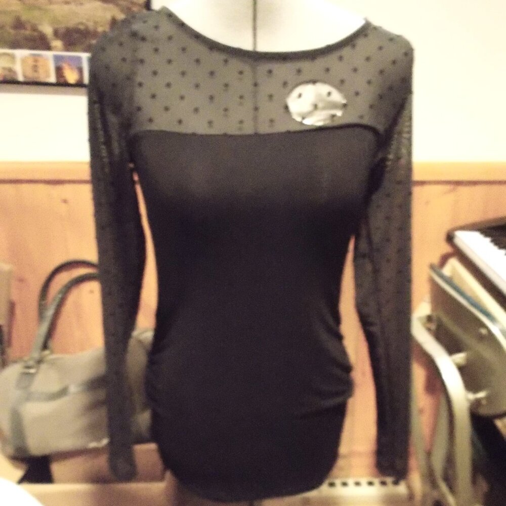 Mama H&M black long sleeved Maternity top in S